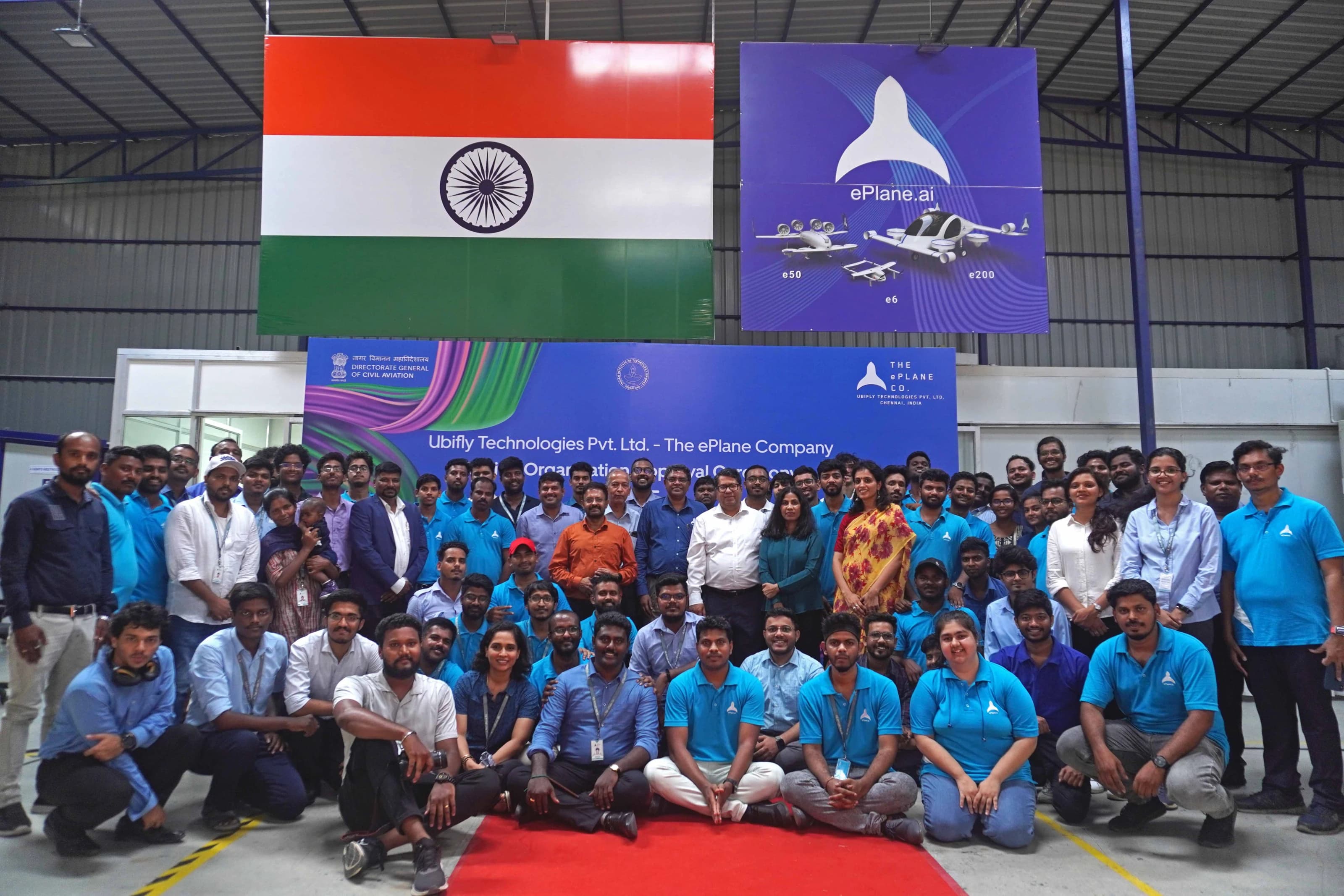 The team with the DGCA Design Organisation Approval