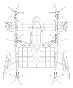 Patent drawing of the e200X airframe